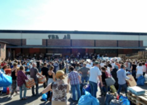 Uebergepaeck eines Flüchtlings,Augsburg,refugees,