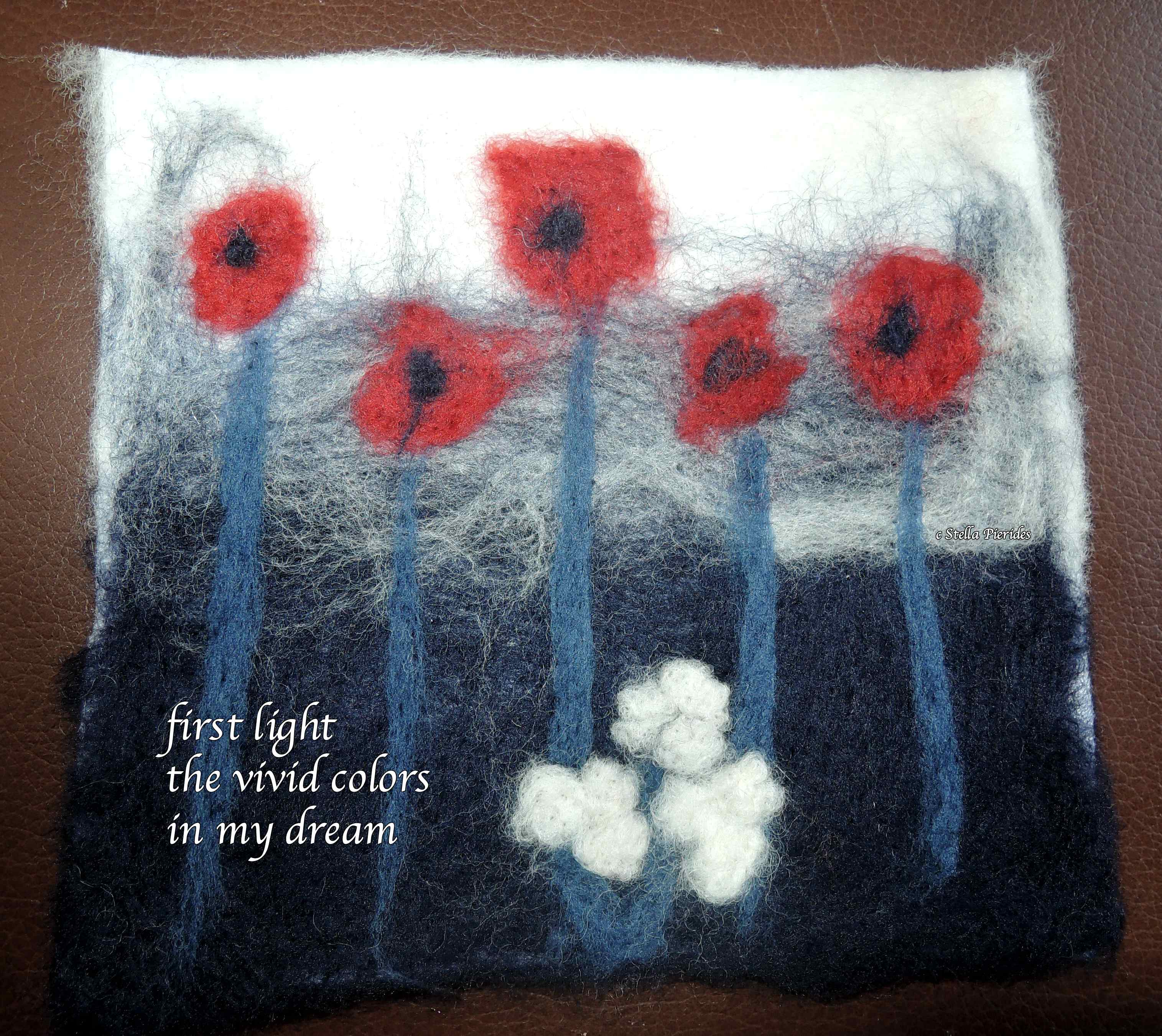 haikufelttings,felting,haiku,haiga,