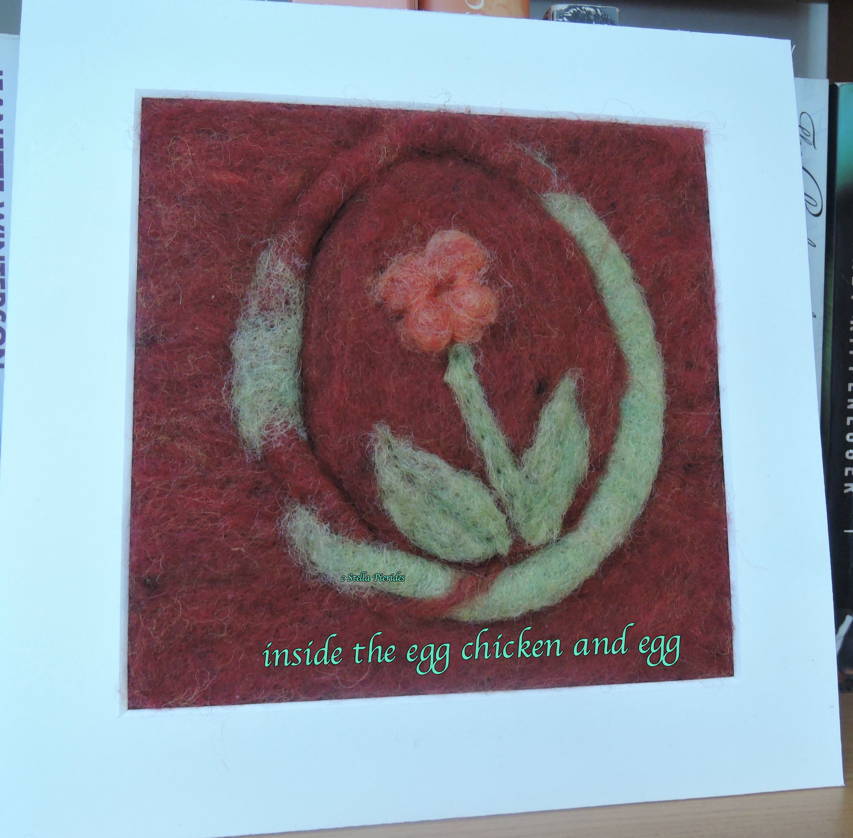 Easter card, haikufeltings,