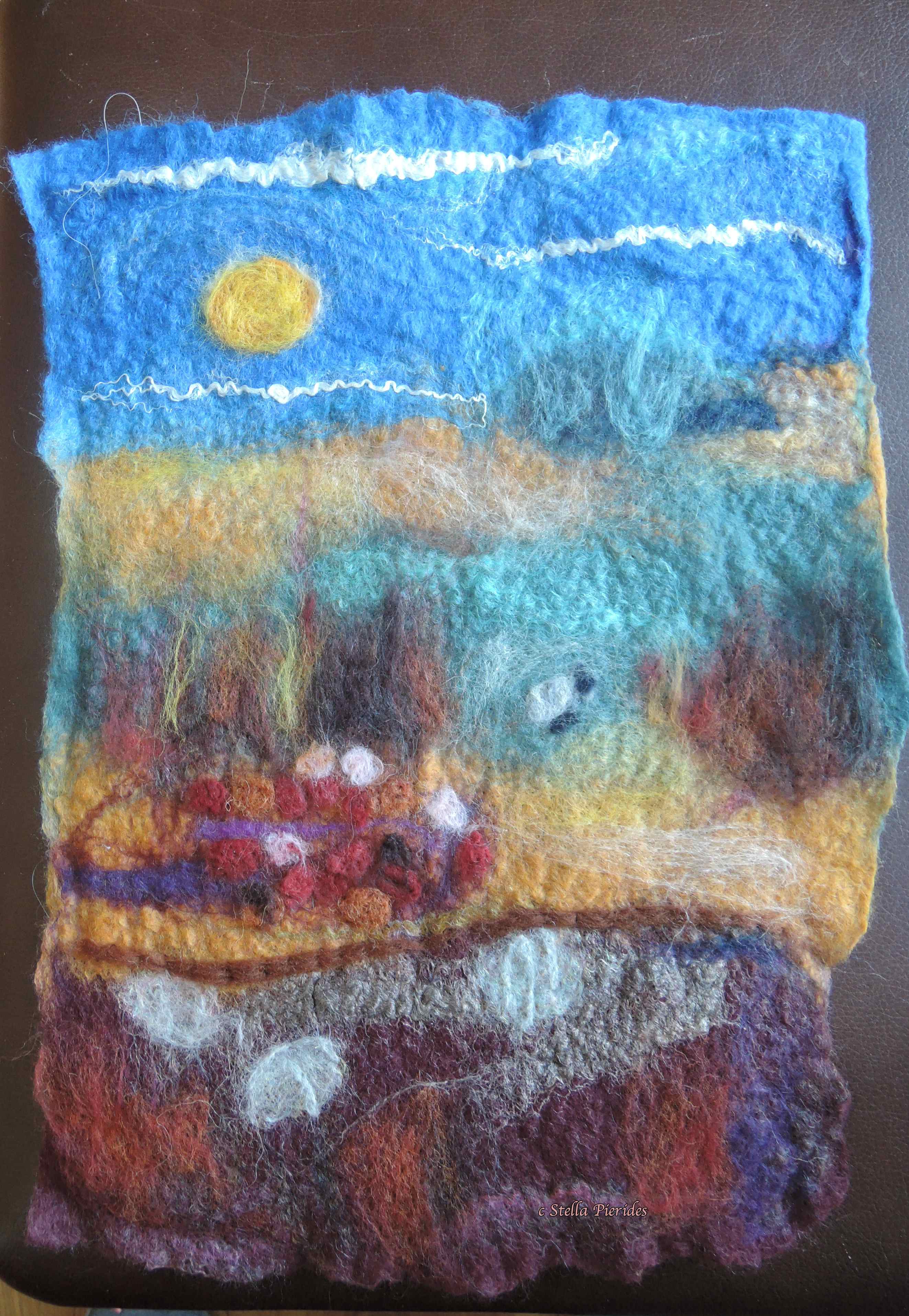 wet-felted 