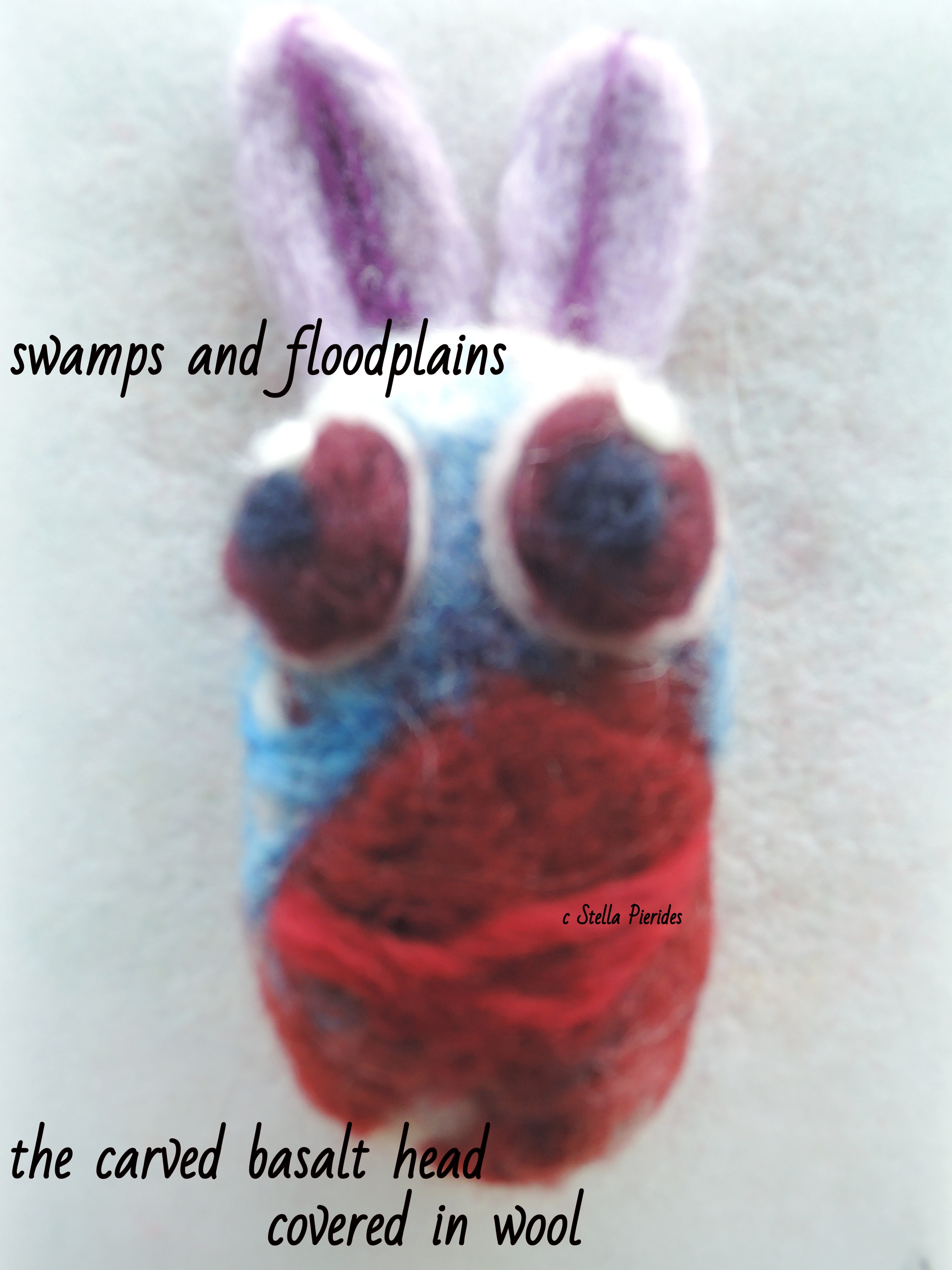 haiga, wool bunny,