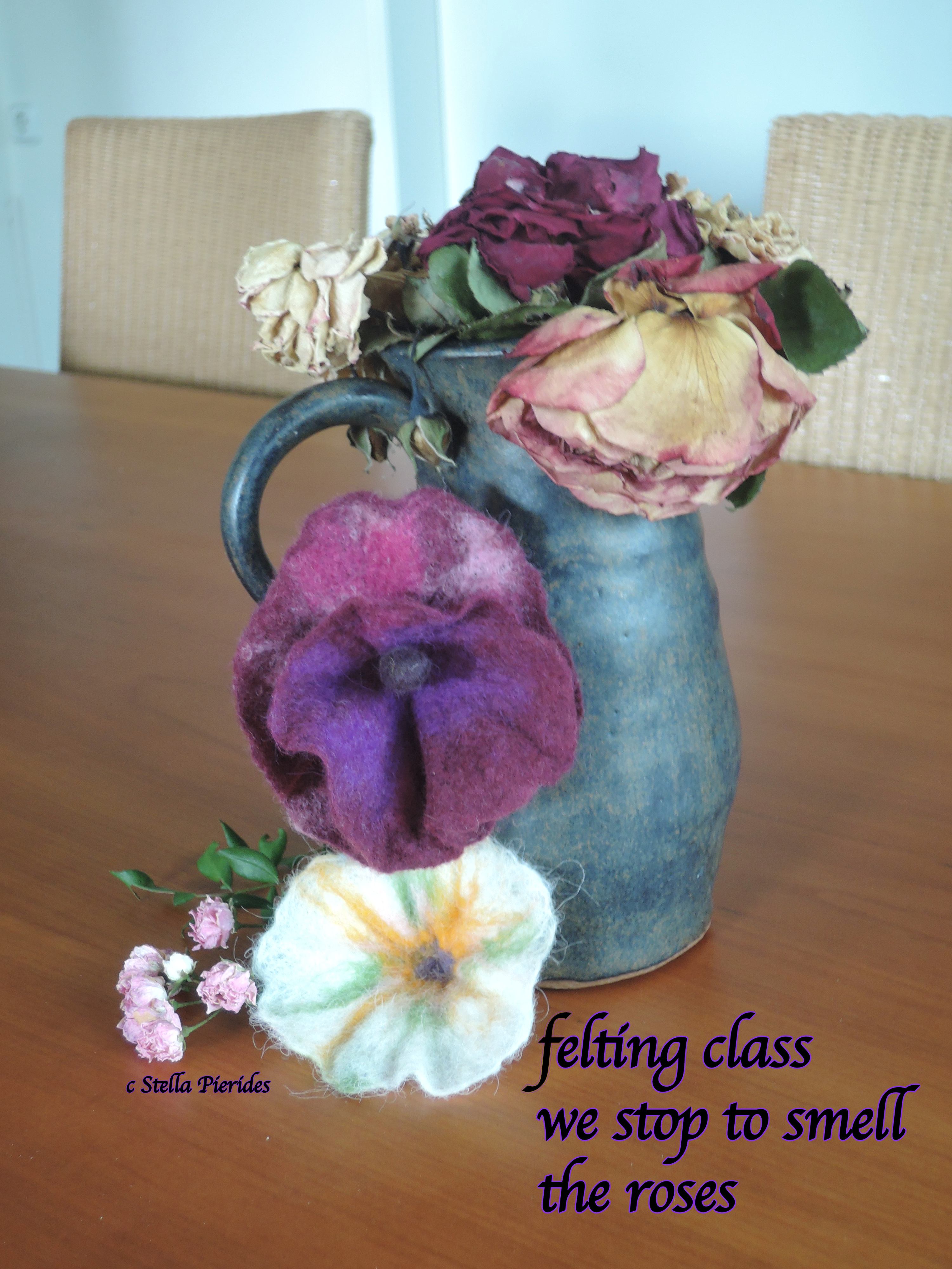 felted flower,
