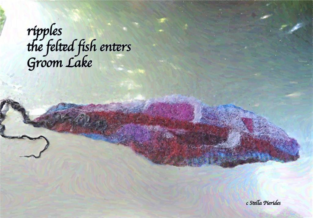 fish, felted fish, haiga,